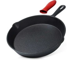Ketaus keptuvė su silikoniniu dangteliu CAST LINE 25 cm