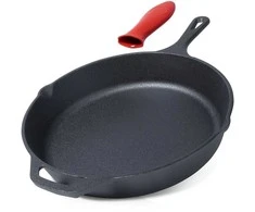 Ketaus keptuvė su silikoniniu dangteliu CAST LINE 30 cm