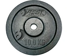 KETUS Juodas SVORIS 10 KG BEST SPORTING FI 30MM