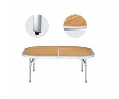 KING CAMP Bamboo Camping Stalas 120 x 80 cm
