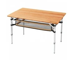 KINGCAMP Bamboo Camping Stalas 100 x 65 cm