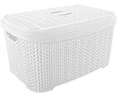 KNIT krepšelis su dangteliu, 12 l