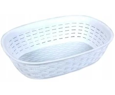 Krepšelis 2 lt RATTAN - baltas 255x170x73 mm
