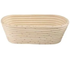 Krepšelis iš rotango duonai kildinanti duonos tešlai 1,5kg 32x15x9 cm