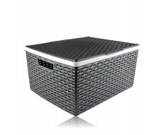 Krepšelis su dangteliu RATTAN 41X34X20