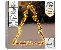 Lauko metalinė eglutė, 225 LED, 100 cm