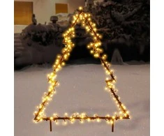 Lauko metalinė eglutė, 300 LED, 125 cm