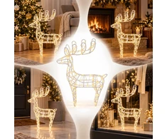 LED lauko šviečiantys elniai namų sodui - Rudolf