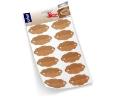 Lipnios etiketės stiklainiams, lipdukai konservams, 12 vnt