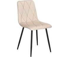Madison Velvet smėlio spalvos minkšta aksominė kėdė