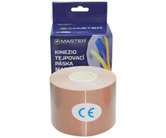 MASTER Kineziologijos juosta 5 cm x 5 m Ruda