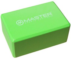 MASTER Žalias Yoga Block Cube 23 x 15 x 10 cm