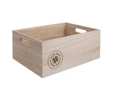 Medinė dėžė/konteineris daržovėms ir vaisiams laikyti 26x16x11 cm NAMŲ PAGAMINTA
