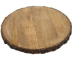 Medinis padėkliukas, stovas, medinis diskas, serviravimo lenta, medžio gabalas, 39 cm