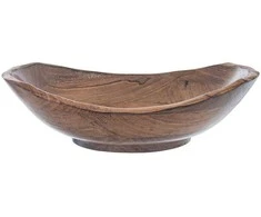 Medinis vaisių ir daržovių dubuo salotų patiekalams patiekti 30x27,5 cm 3 l