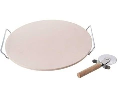 MEGA PIZZA RINKINYS PEILIS + STOVAS + AKMUO 33cm