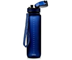 Gertuvė Meteor 1000 ml tamsiai mėlynos spalvos sportinis buteliukas