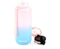 Gertuvė Meteor 1500 ml rožinis/mėlynas sportinis buteliukas