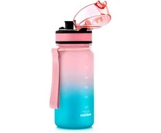 Gertuvė „Meteor“ 350 ml rausvos/turkio spalvos sportinis butelis