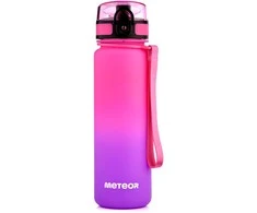 Gertuvė „Meteor“ 500 ml rožinės/violetinės spalvos sportinis butelis