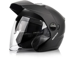 „Meteor Hekato L“ motociklo šalmas, 59–60 cm, juodas