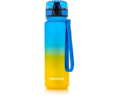 „Meteor“ sportinis butelis, 500 ml, mėlynas/geltonas