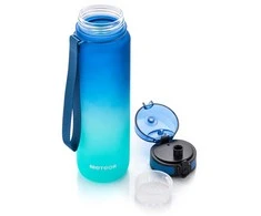 Gertuvė Meteor sportinis buteliukas 1000 ml mėlynos/turkio spalvos