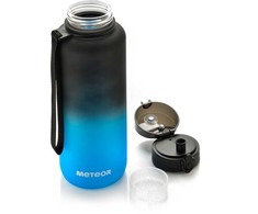 Gertuvė Meteor sportinis buteliukas 1500 ml juodas/mėlynas