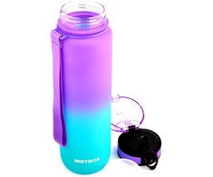 Meteor Sports Butelis 1000 ml Purpurinė/mėlyna