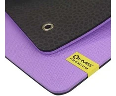 MFK01 VIOLETAS- Juodas CLUB treniruoklių kilimėlis su skylutėmis HMS PREMIUM