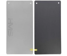 MFK07 ŠVIESI PILKA Juodas KLUBINIS FITNESO KILIMAS SU AKULUMIS 120*60CM EVA 15MM HMS PREMIUM