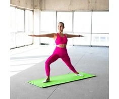 MFK08 Žalias-Juodas CLUB FITNESS KILIMAS SU KIUGĖMIS 140*60CM EVA 15MM HMS PREMIUM