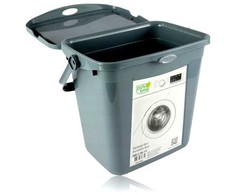 Miltelių talpykla su/p 7 l PILKA 235X260X185 MM