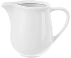 MONA baltas porcelianinis pieno ąsotis 260 ml