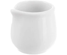 MONA baltas porcelianinis pieno ąsotis 5x4,5 cm, 40 ml