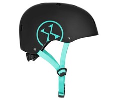 MTW001-1 ŠALMAS Juodas IR MĖLYNAS DYDŽIO. XS (48-52cm) NILS EXTREME