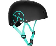MTW001-1 ŠALMAS Juodas IR MĖLYNAS DYDŽIO. XS (48-52cm) NILS EXTREME