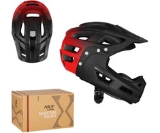 MTW101 raudonas uždaras šalmas M (56-58cm) NILS EXTREME