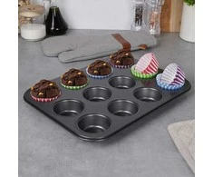 Muffin kepimo forma, bandelės puodeliai, 12 vnt