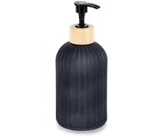 Muilo dozatoriaus stiklas juodas 400 ml