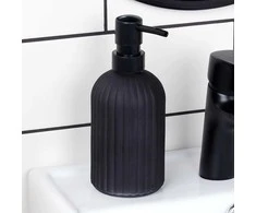 Muilo dozatoriaus stiklas juodas 400 ml