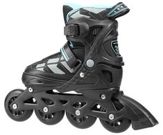 NA11002 Juodas/MĖLYNAS DYDIS. M (35-38) NILS EXTREME INLINE pačiūžos