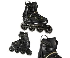 NA1128 Juodas IR AUKSAS DYDIS. XL(43-45) NILS EXTREME INLINE pačiūžos