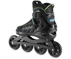 NA1128 Juodas-LIME DYDIS. L(39-42) NILS EXTREME INLINE RIEDŽIAI