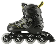 NA14198 Juodas-GELTONAS DYDIS. S (31-34) NILS EXTREME INLINE pačiūžos