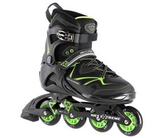 NA9022 JUODOS/ŽALIOS 40 DYDŽIO NILS EXTREME INLINE pačiūžos