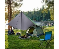 NC17107 TARP KEMPINGO AUDA 300X300 CM Žalias NILS CAMP