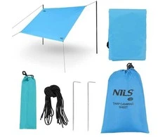NC17111 TARP stovyklavimo audinys 230x140 CM Mėlynas NILS CAMP