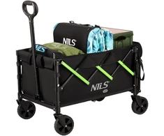 NC2608 SULANKSTOMAS KELIONINIS VEŽIMĖLIS JUODA-ŽALIA 100L NILS CAMP