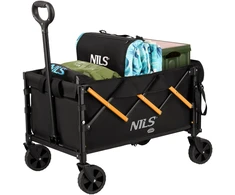 NC2608 SULANKSTOMAS KELIONINIS VEŽIMĖLIS JUODA-ORANŽINĖ 100L NILS CAMP